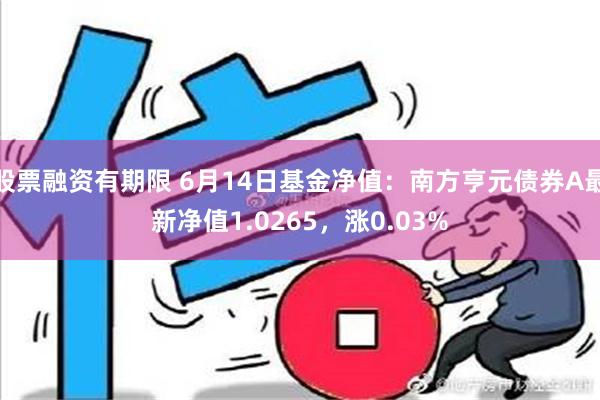 股票融资有期限 6月14日基金净值：南方亨元债券A最新净值1.0265，涨0.03%