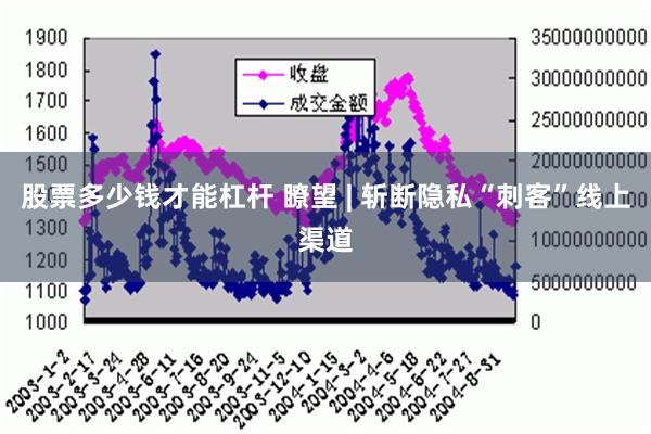 股票多少钱才能杠杆 瞭望 | 斩断隐私“刺客”线上渠道