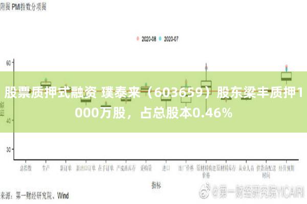 股票质押式融资 璞泰来（603659）股东梁丰质押1000万股，占总股本0.46%