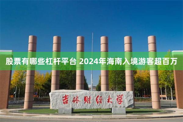 股票有哪些杠杆平台 2024年海南入境游客超百万