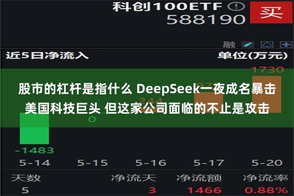 股市的杠杆是指什么 DeepSeek一夜成名暴击美国科技巨头 但这家公司面临的不止是攻击